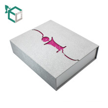 Sliver Bright Starry Pink Caja de papel de regalo brillante